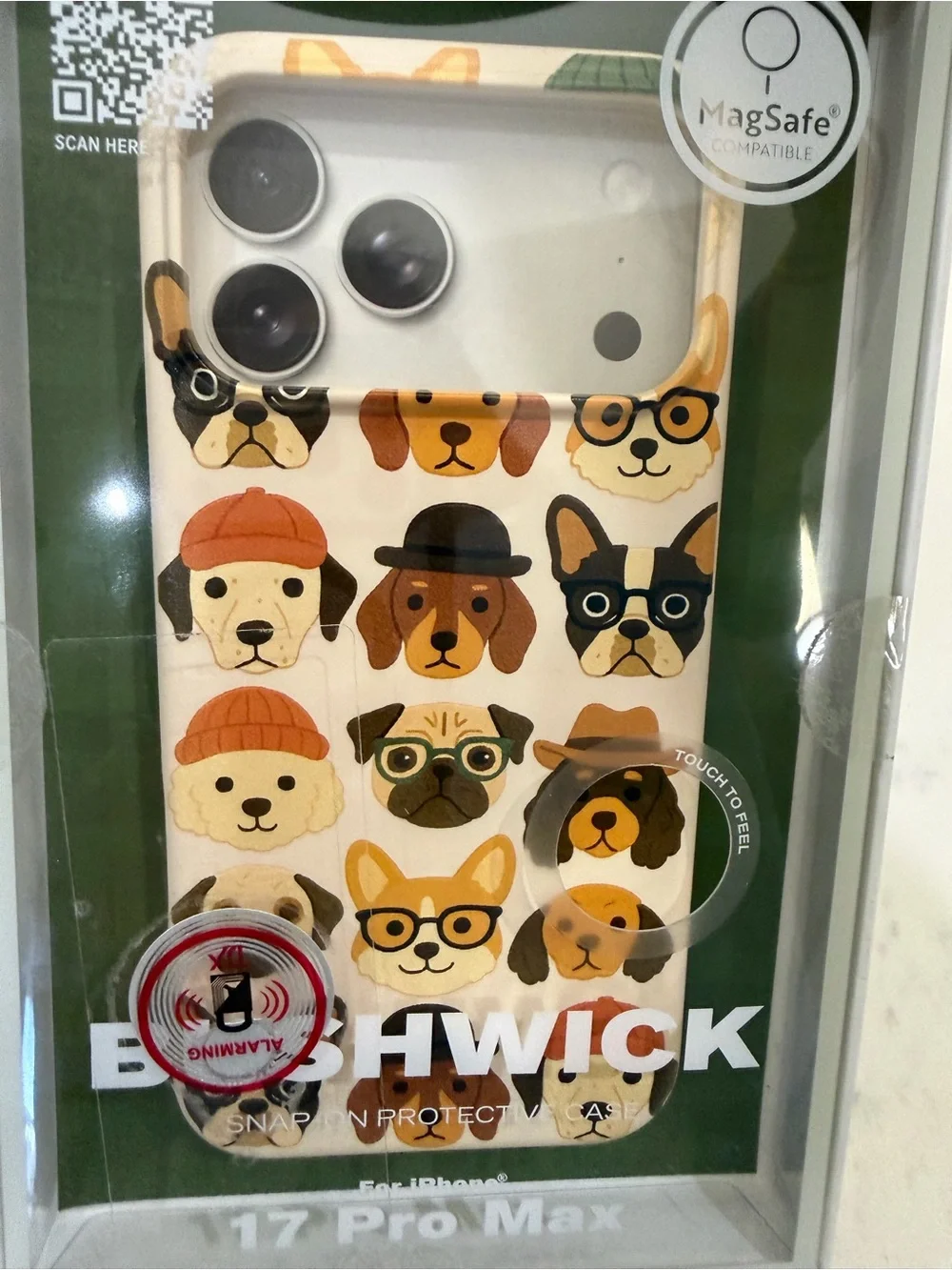 MVMT Birchwick Dog Pattern MagSafe iPhone 17 Pro Max Case - Cream